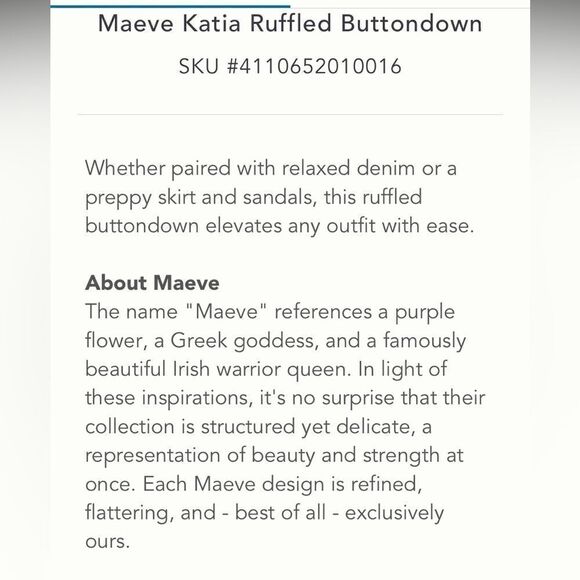 Maeve Katia ruffled leopard print button down - Picture 6 of 12